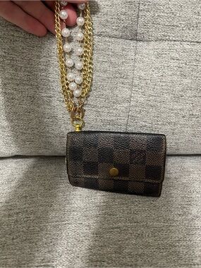 Louis Vuitton Brown Damier Wallet Key Pouch